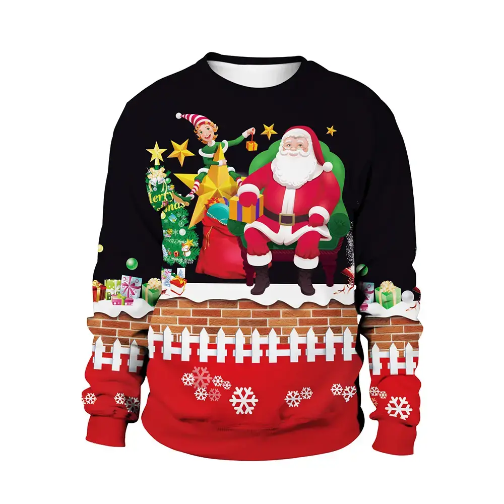 2024 Christmas Deer Couple Sweatshirt Set for Women - Image 13