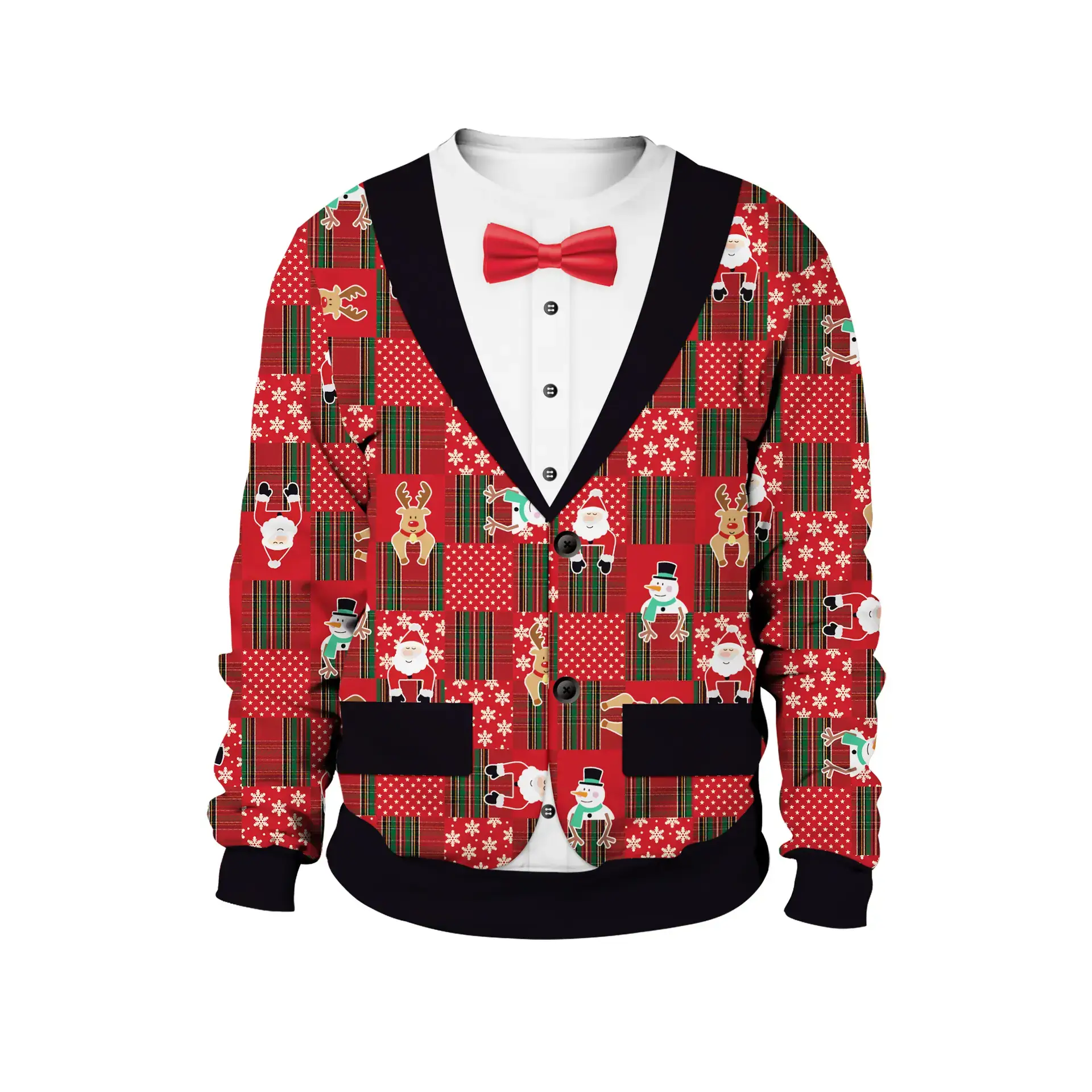 2024 Christmas Deer Couple Sweatshirt Set for Women - Image 8