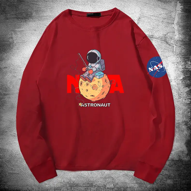 NASA Astronaut Men Women Long Sleeve T-Shirt Black - Image 13