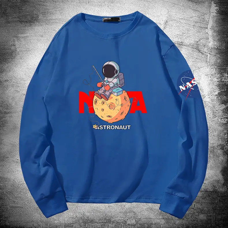 NASA Astronaut Men Women Long Sleeve T-Shirt Black - Image 14