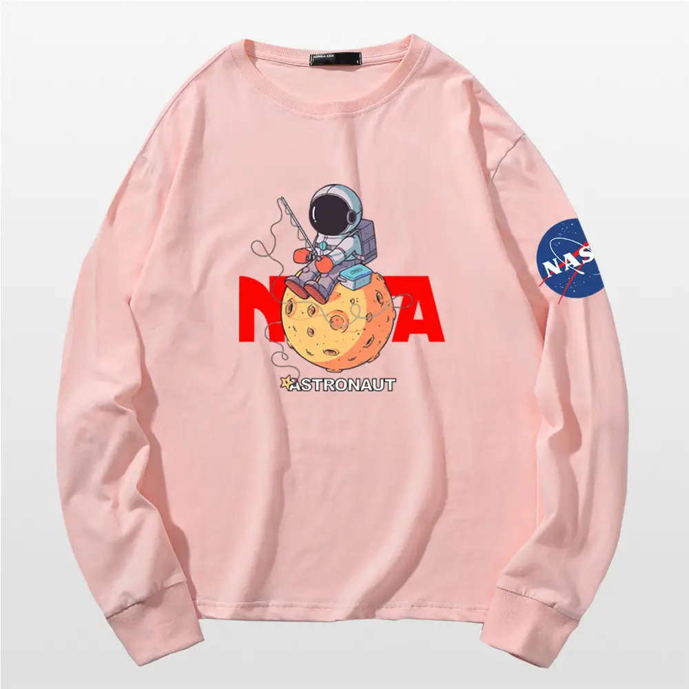 NASA Astronaut Men Women Long Sleeve T-Shirt Black - Image 8