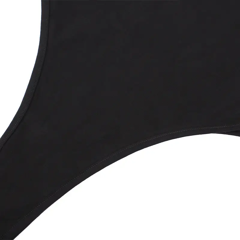 Black Hollow-Out High-Slit Jumpsuit for Women — feature 14