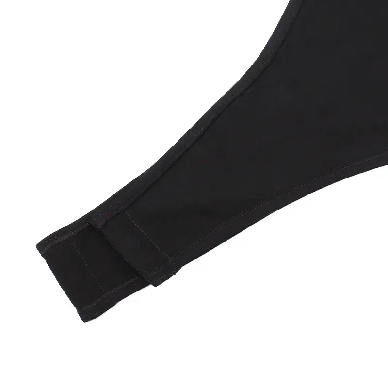 Black Hollow-Out High-Slit Jumpsuit for Women — feature 15