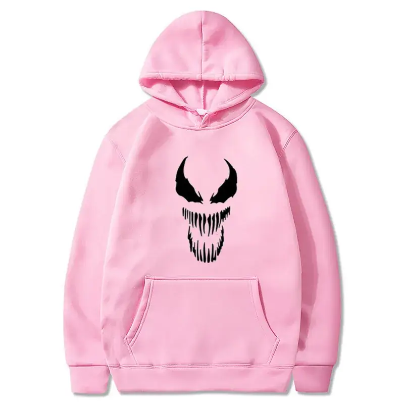 Men's Pink Venom Hoodie with Logo