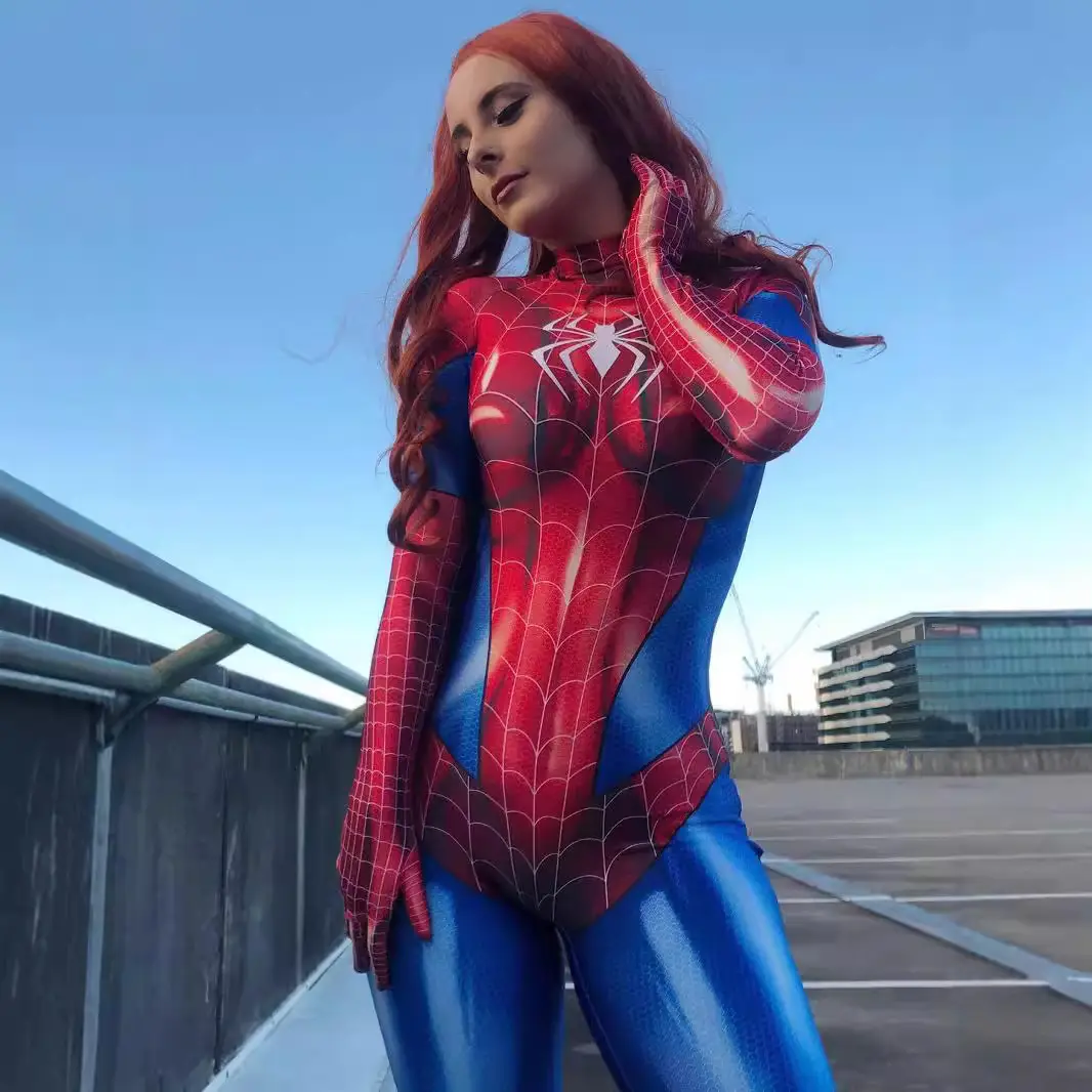 Cross-border source Halloween Spider ii Spider Man Cosplay one-piece tights