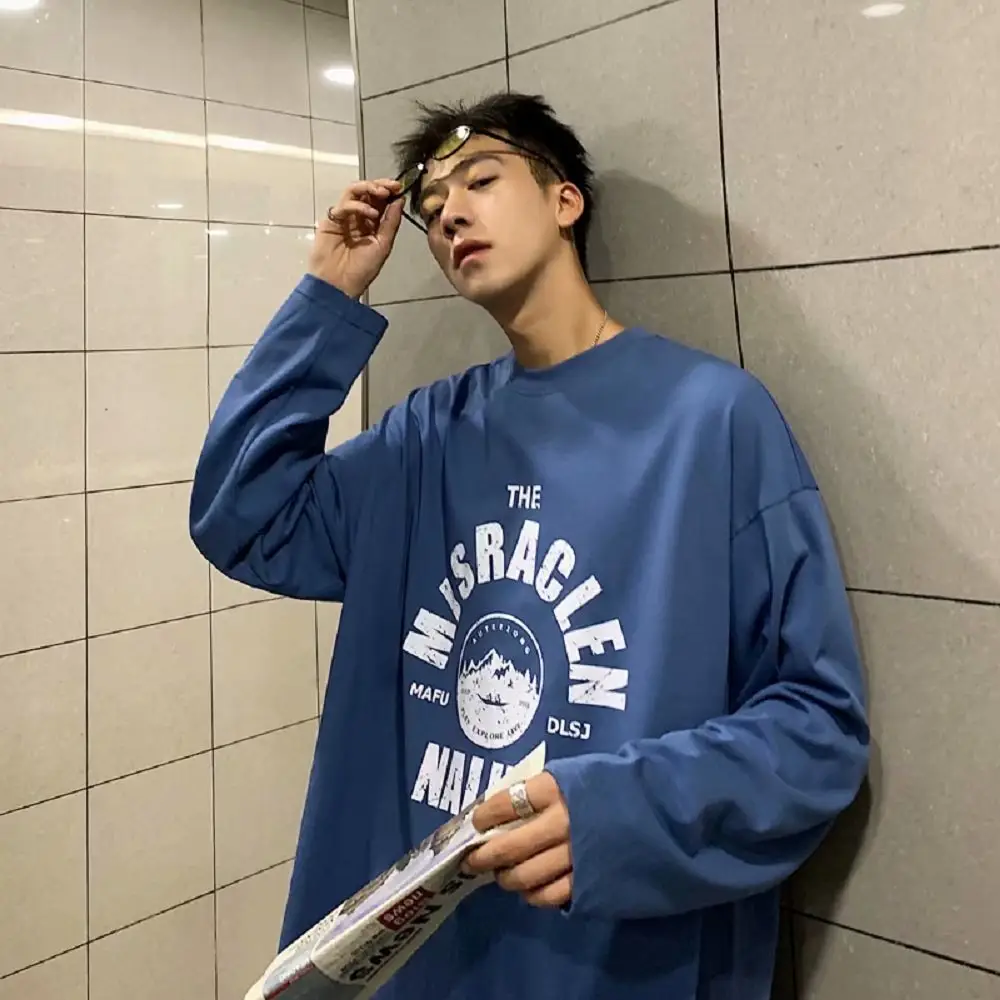 Men's White Slim Fit Long Sleeve T-Shirt with "The Scraper" Print - Image 11