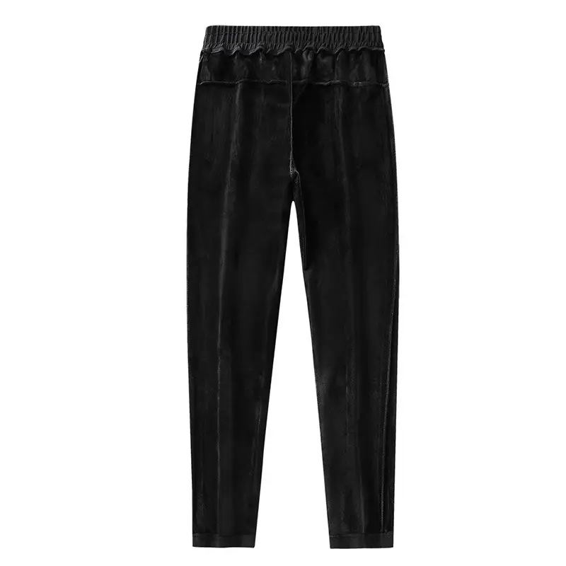 2020 Winter Fleece Lined Men's Black Sweatpants - Image 6