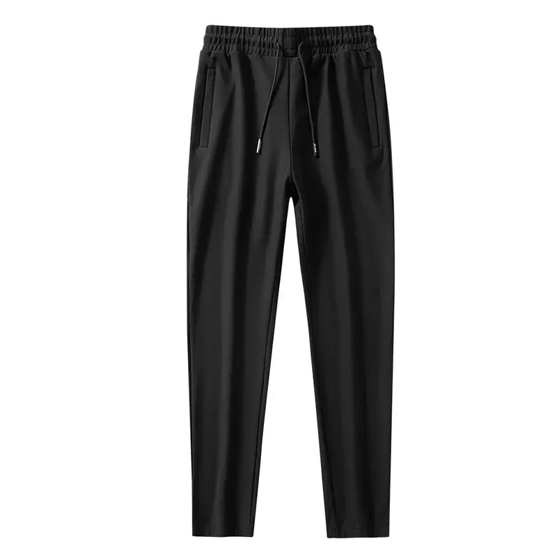2020 Winter Fleece Lined Men's Black Sweatpants - Image 8
