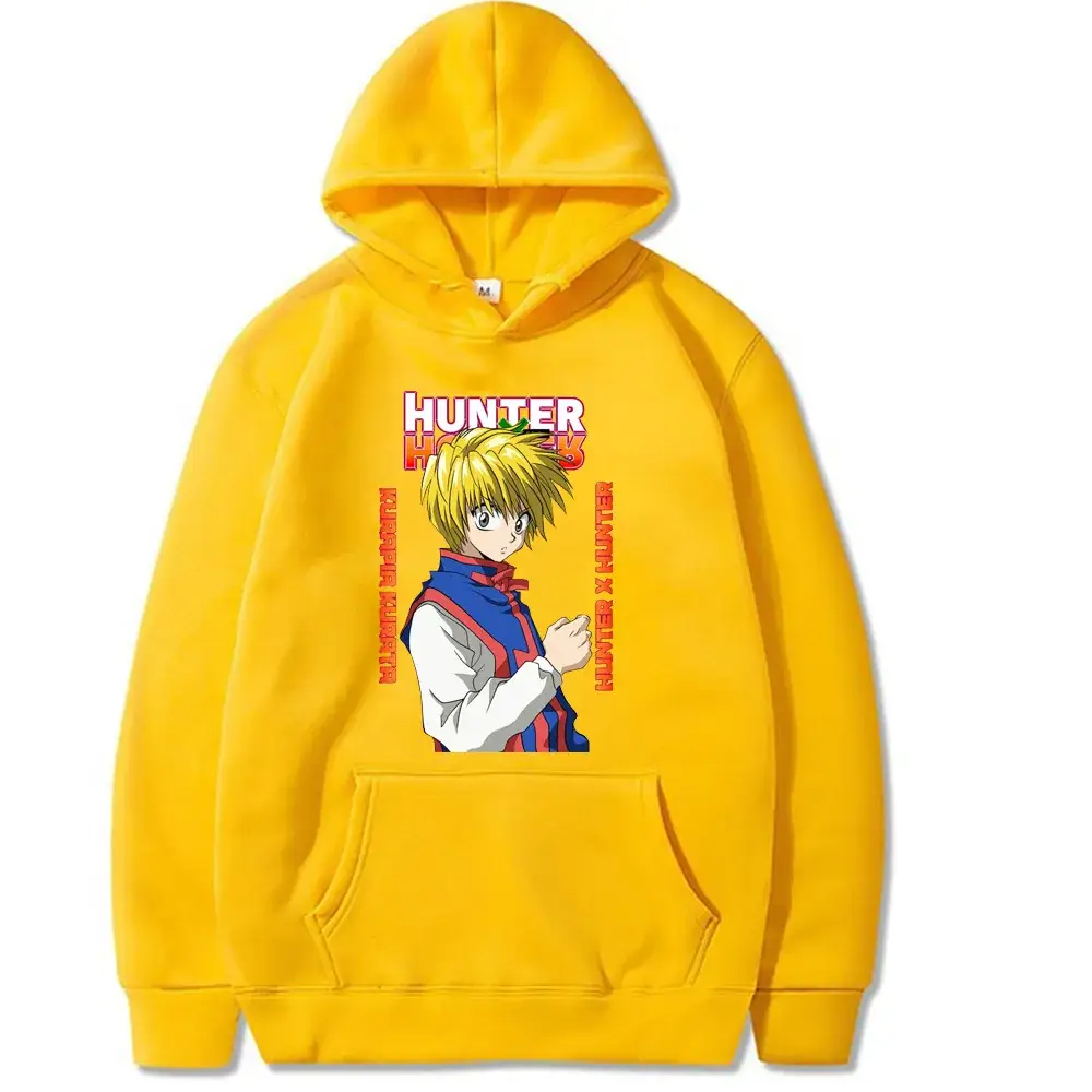 HUNTER x HUNTER Hooded Sweatshirt Yellow Male - Image 8
