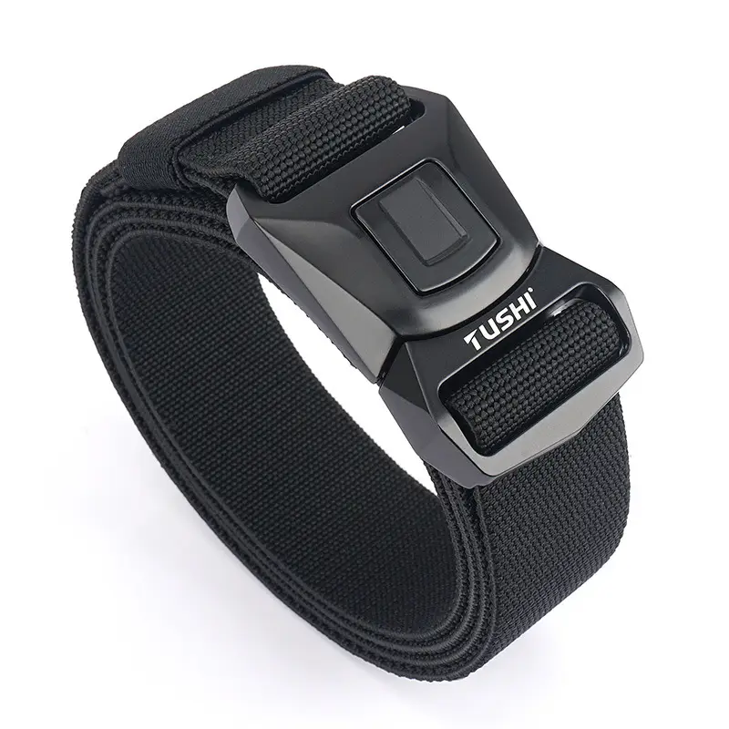 Men's Quick Release Elastic Belt Olive Green