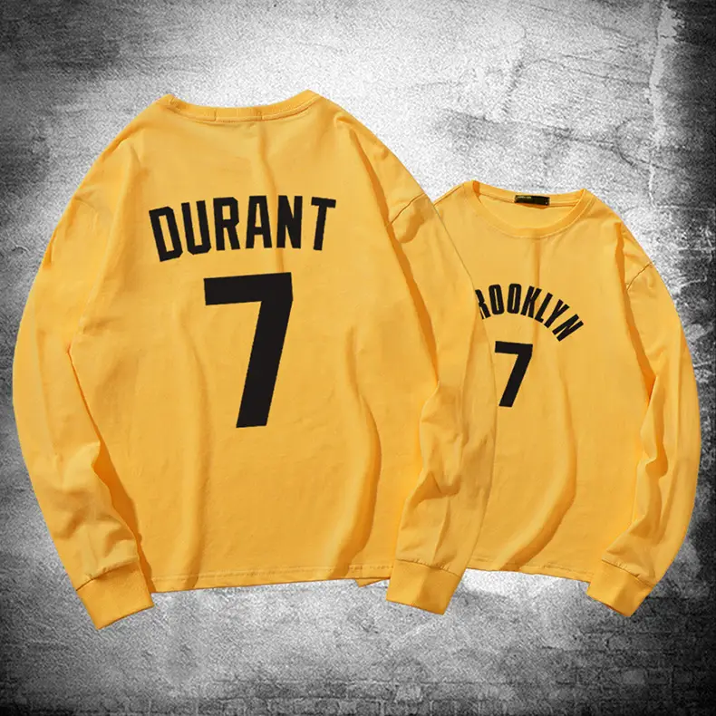 Men's Yellow Sweatshirt Set with "DURANT" & "ROOMIY" Numbers 7 - Image 12
