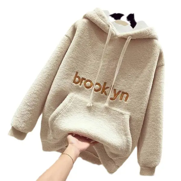 Women's 2025 Wool Hoodie Purple Fleece Lining - Image 8