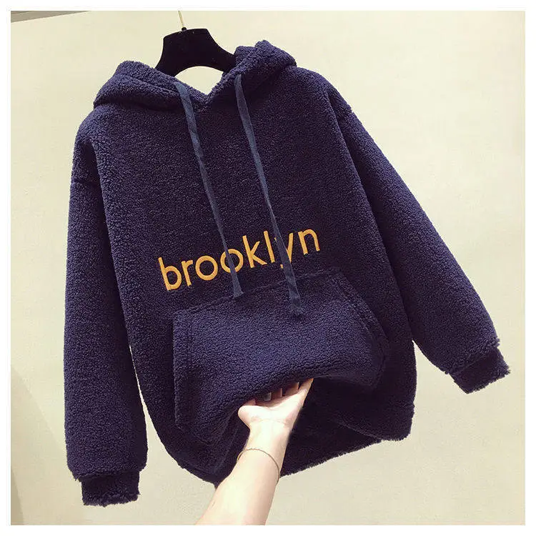 Women's 2025 Wool Hoodie Purple Fleece Lining — feature 9