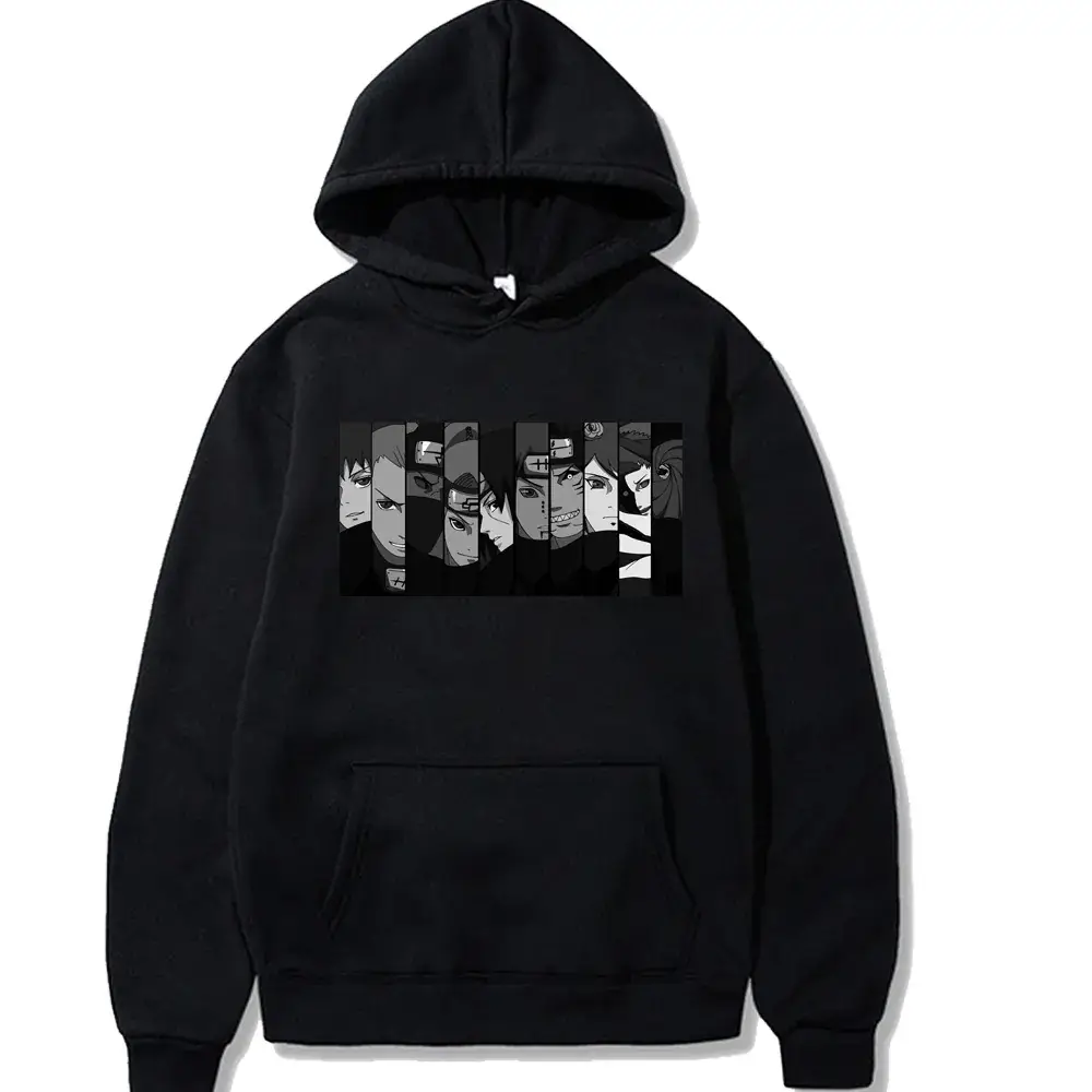 Naruto Sasuke Printed Black Hoodie for Men Women - Image 11