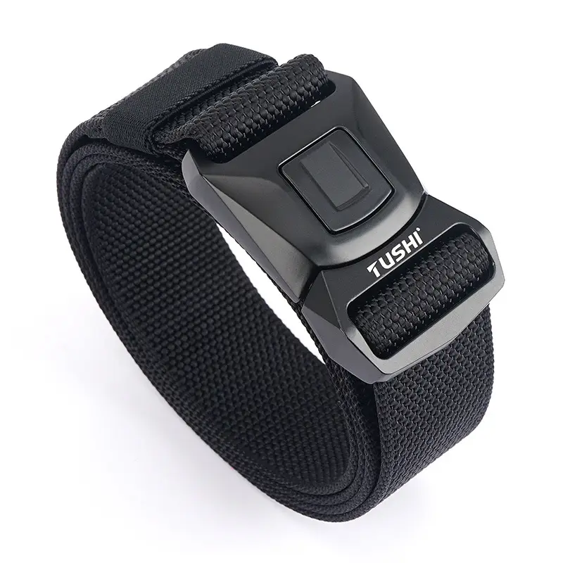 Red Quick-Drying Nylon Trouser Belt for Men - Image 3