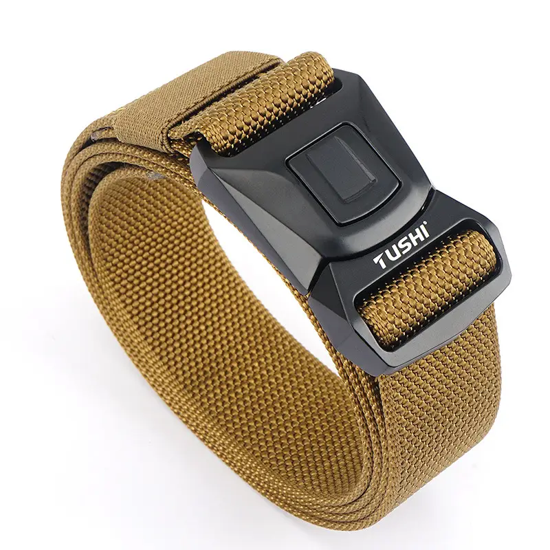 Red Quick-Drying Nylon Trouser Belt for Men - Image 5