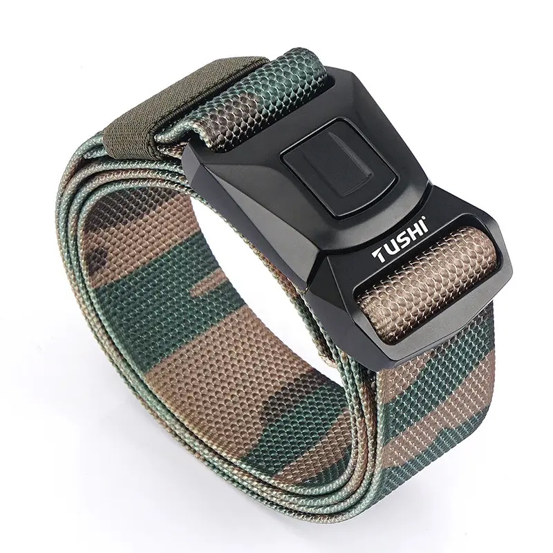 Red Quick-Drying Nylon Trouser Belt for Men - Image 11
