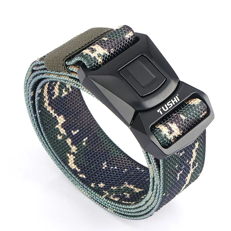 Red Quick-Drying Nylon Trouser Belt for Men - Image 12