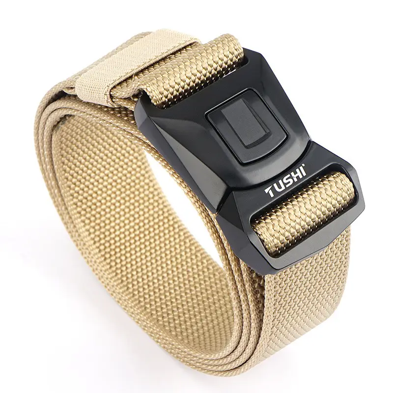 Red Quick-Drying Nylon Trouser Belt for Men - Image 2