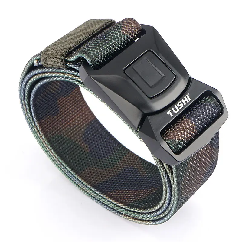 Red Quick-Drying Nylon Trouser Belt for Men - Image 9