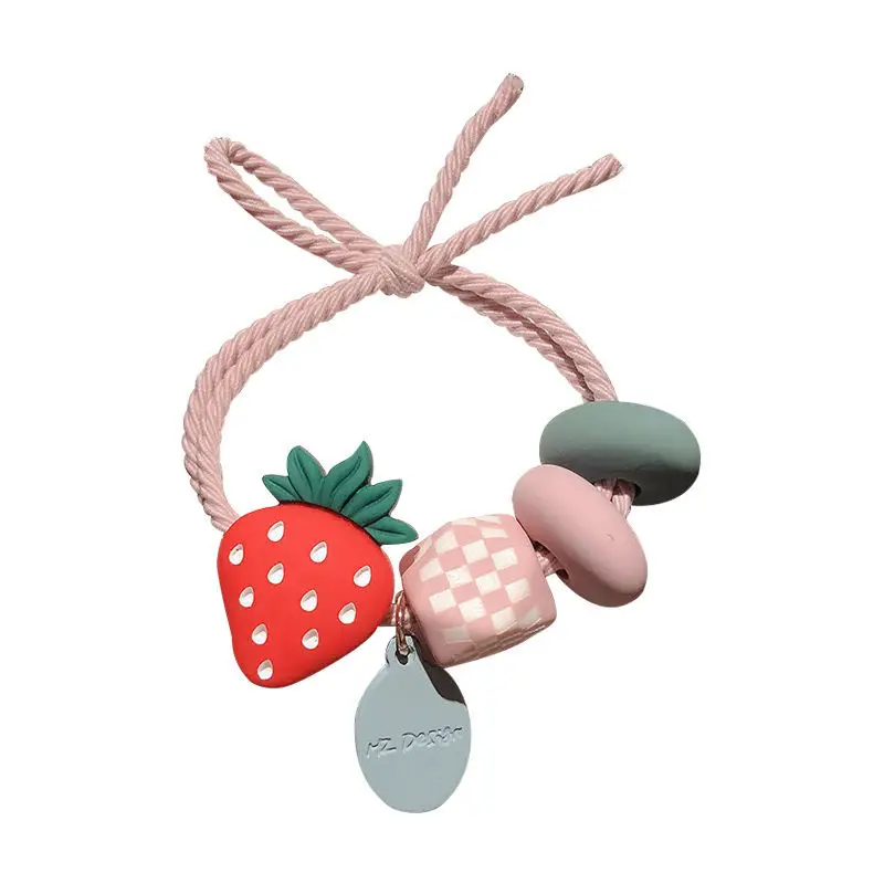 Cute Fruit Head Rope for Women Girls Hair Ring - Image 10