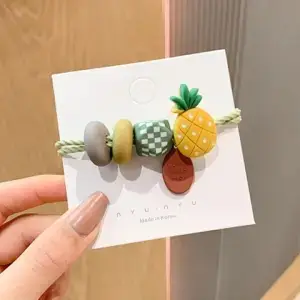 Cute Fruit Head Rope for Women Girls Hair Ring - Image 2