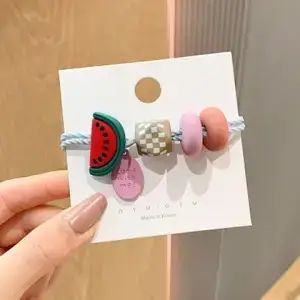 Cute Fruit Head Rope for Women Girls Hair Ring - Image 4