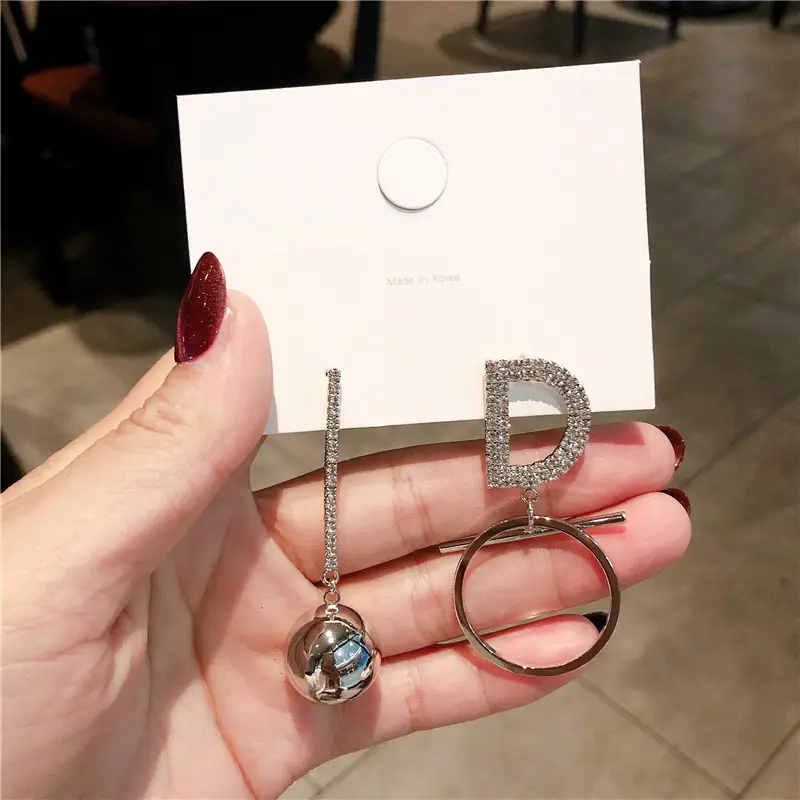 S925 Silver DO Ear Stud Earrings Set - Image 5