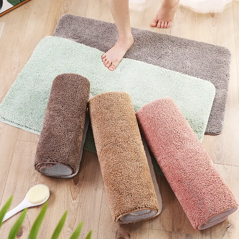 Cross-border Bathroom Non-Slip Absorbent Mat Set of 4 - Image 10