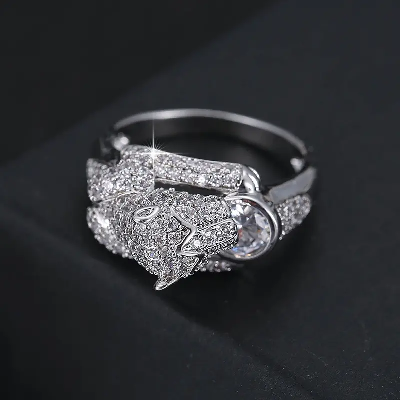 Crown Design Zircon Ring for Women - Image 2