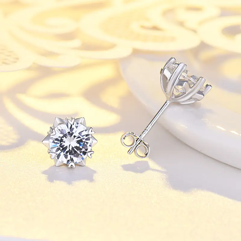 Korean Style Snowflake Earrings for Women - Image 3
