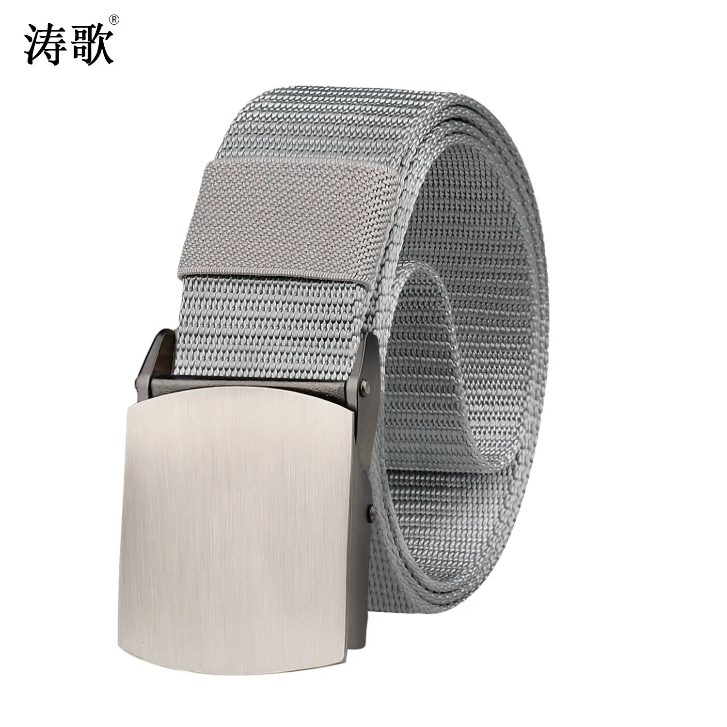3.8cm Smooth Alloy Buckle Tactical Belt with No Hole Automatic Buckle - Image 4