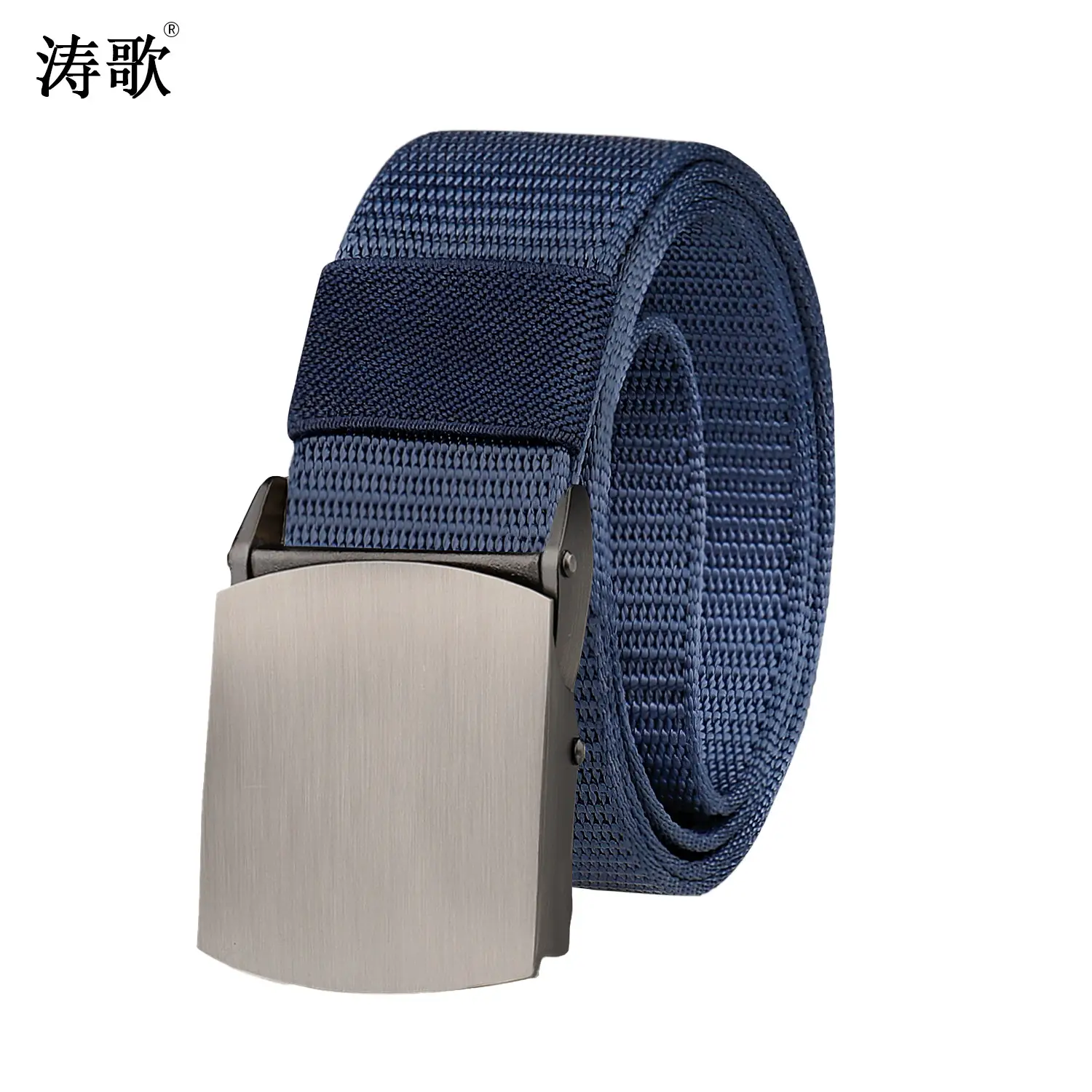 3.8cm Smooth Alloy Buckle Tactical Belt with No Hole Automatic Buckle - Image 5