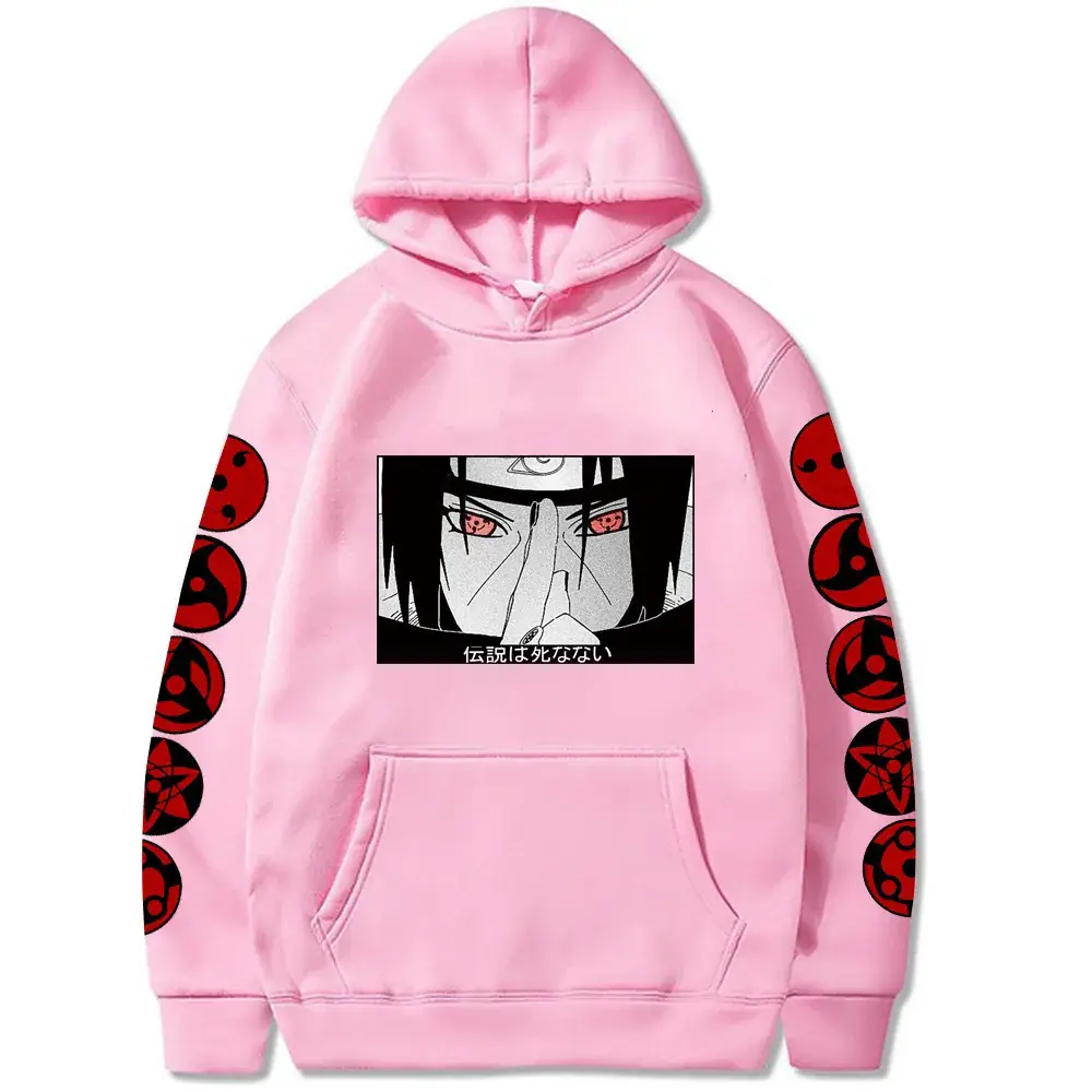 Naruto Sasuke Red Hoodie Plus Size Fleece - Image 12