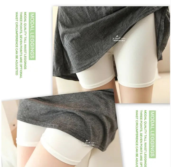 White Adjustable Maternity Shorts for Women — feature 6