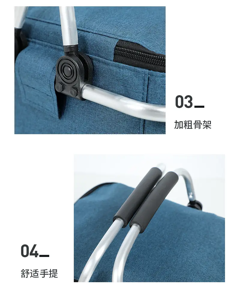 Folding Picnic Basket Insulated Ice Basket Outdoor Picnic Bag — feature 14