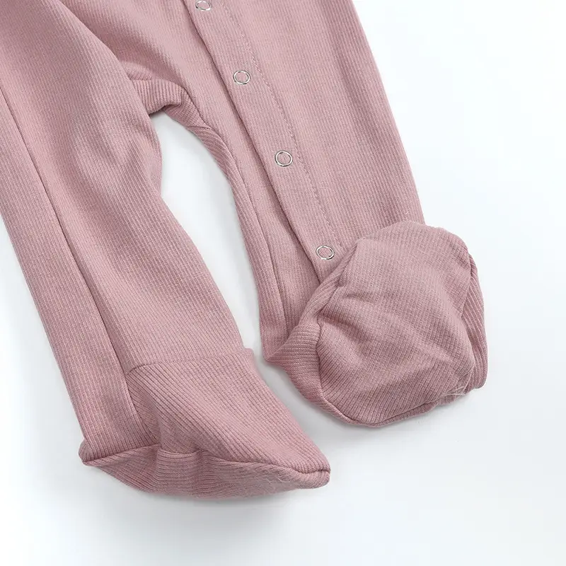 Newborn Long-Sleeve Baby Romper Set 5 Colors - Image 9