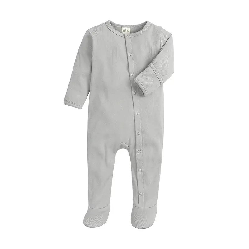 Newborn Long-Sleeve Baby Romper Set 5 Colors - Image 3