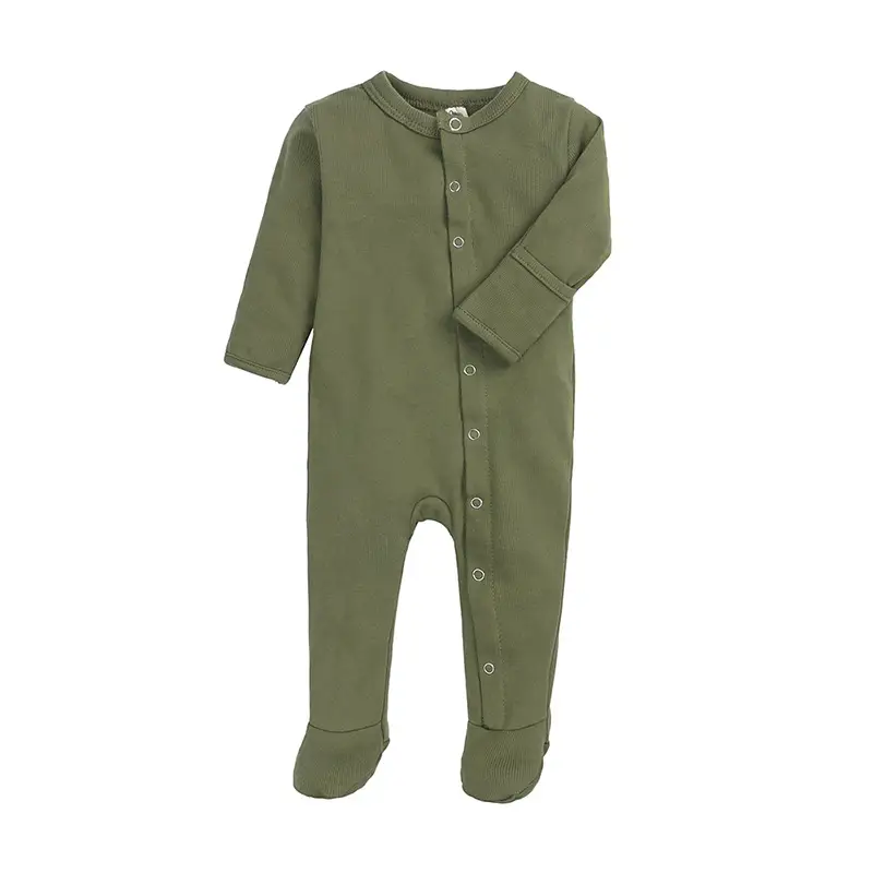 Newborn Long-Sleeve Baby Romper Set 5 Colors - Image 4