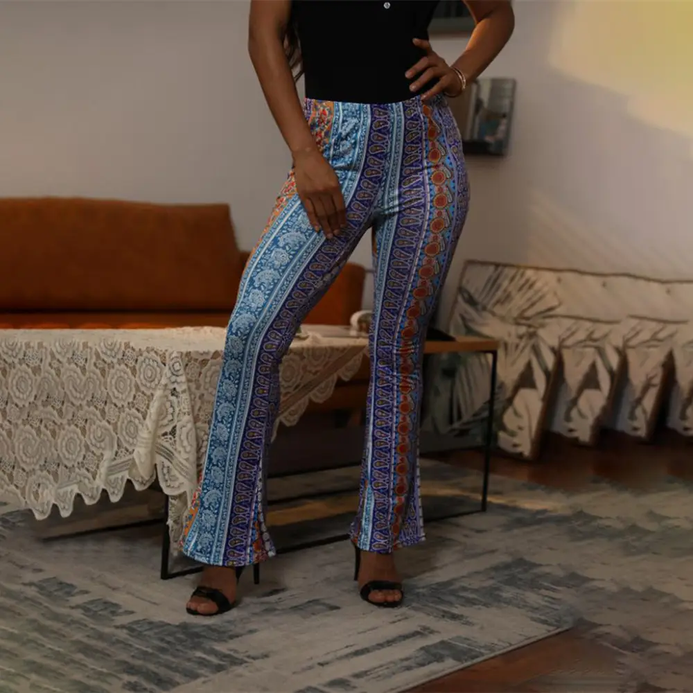 2021 High Elastic Tight Micro-Lat Retro Leggings Women