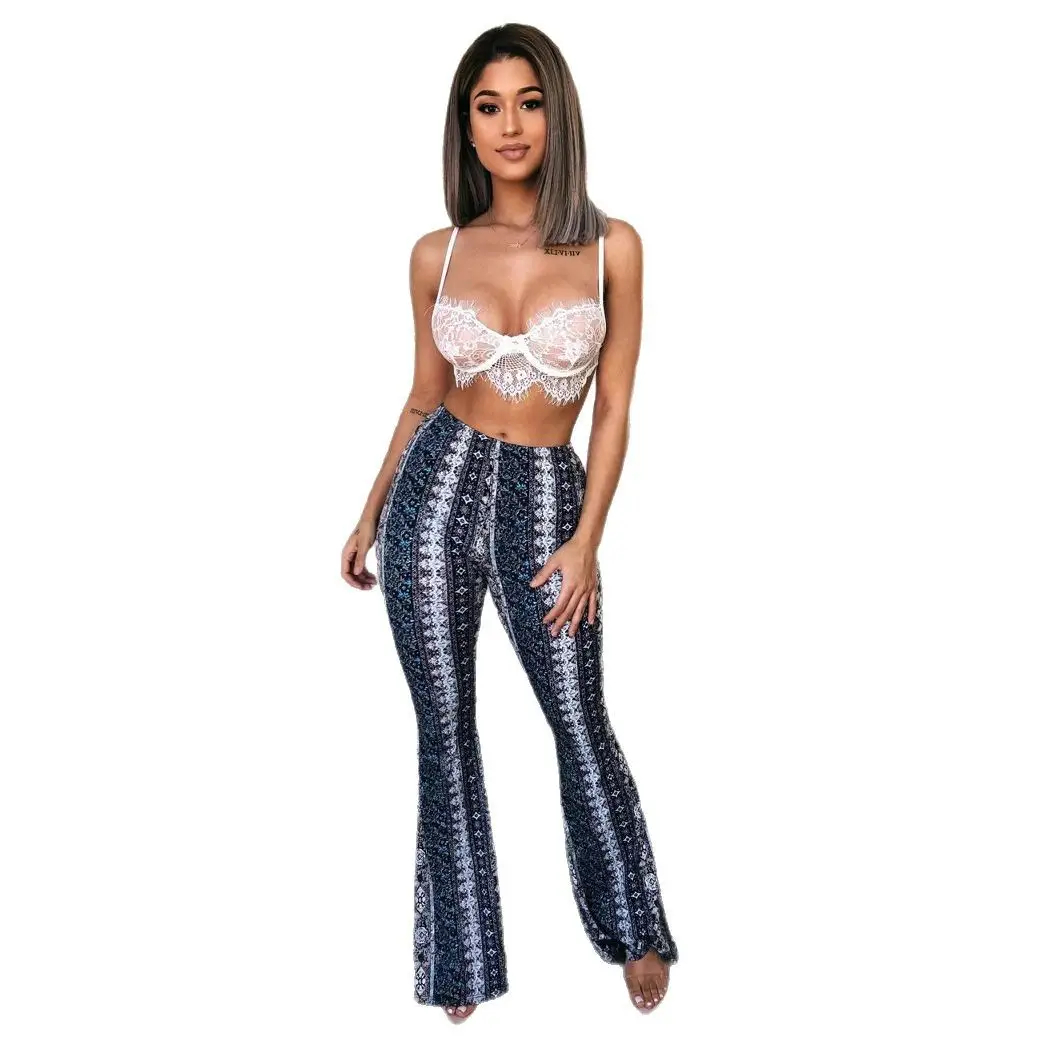 2021 High Elastic Tight Micro-Lat Retro Leggings Women