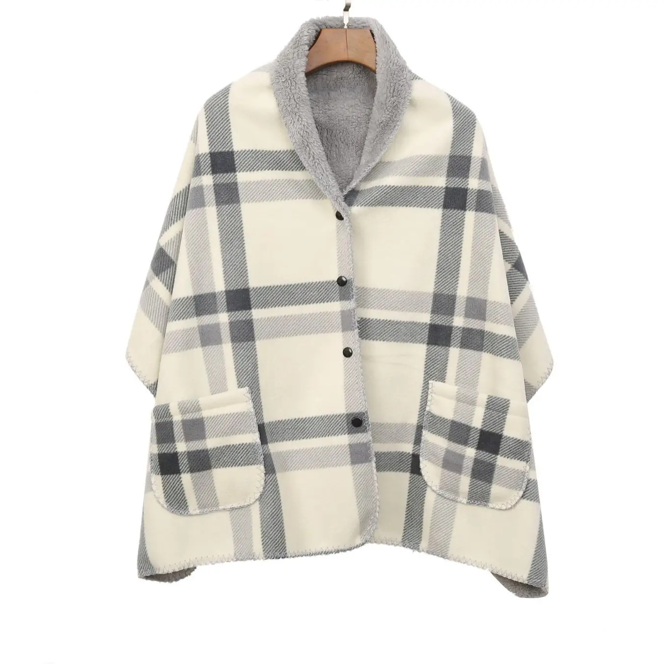 Plaid Fleece Blanket for Women Office Use - Image 6