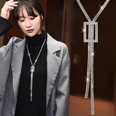 Rose Gold Double Ring Hip Hop Necklace for Women — feature 5