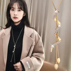 Rose Gold Double Ring Hip Hop Necklace for Women — feature 6