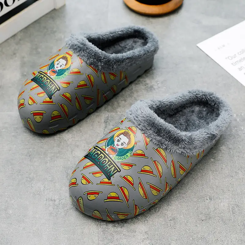 Winter Fleece Slippers Sesame Street Yellow Warm Plus Size - Image 46
