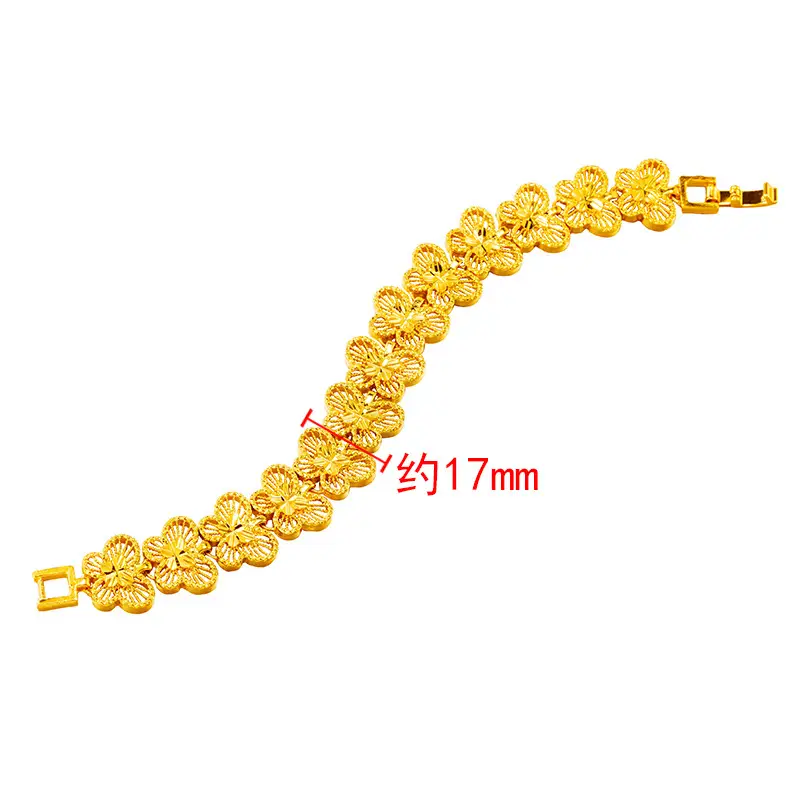 24K Gold Butterfly Bracelet for Women - Image 5
