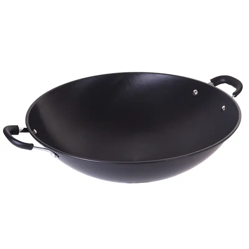 Zhongkang Iron Pan Double Ear Round Bottom Large Wok - Image 10