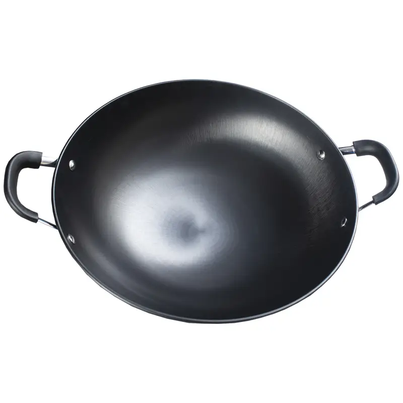 Zhongkang Iron Pan Double Ear Round Bottom Large Wok - Image 5