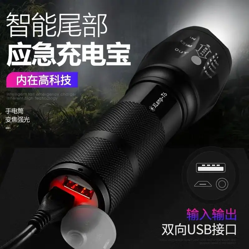 Rechargeable Zoom Flashlight for Outdoor Use - Image 3