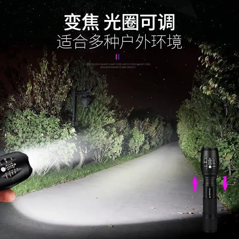 Rechargeable Zoom Flashlight for Outdoor Use - Image 4